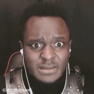 Man Wearing Headphones Surprised GIF