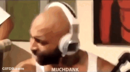 Man Wearing Headphones Talking Into Microphone GIF