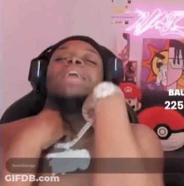 Man Wearing Headphones Talking On Phone GIF