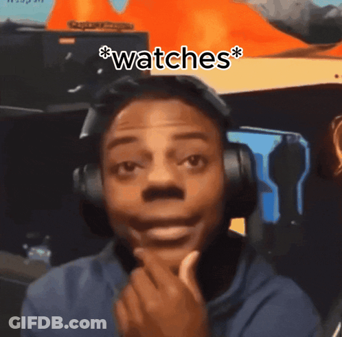 Man Wearing Headphones Watches GIF