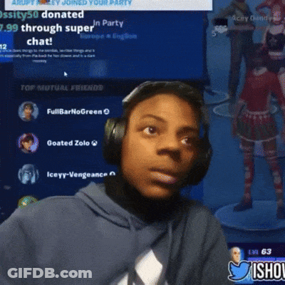 Man Wearing Headphones Watching Donation Screen GIF