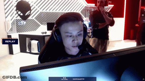 Man Wearing Headphones Watching Replay GIF