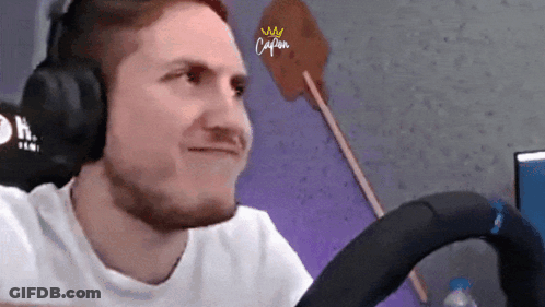 Man Wearing Headphones With Crown GIF