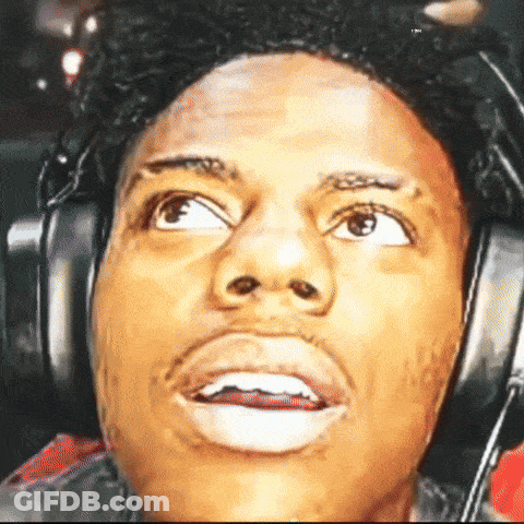 Man Wearing Headphones With Mouth Open GIF