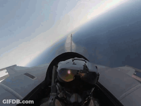 Man Wearing Helmet And Goggles Flying GIF