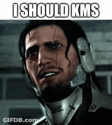 Man Wearing Helmet And Headphones With KMS GIF