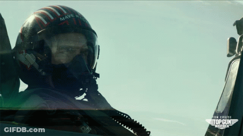 Man Wearing Helmet Saying Maverick GIF