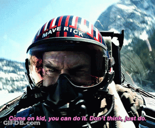 Man Wearing Helmet Saying Maverick GIF