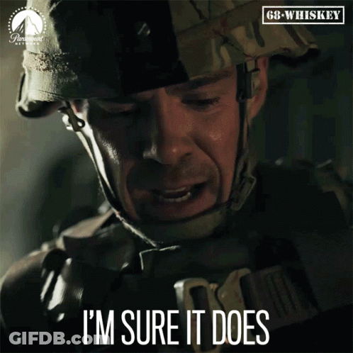 Man Wearing Helmet Says I'm Sure It Does GIF