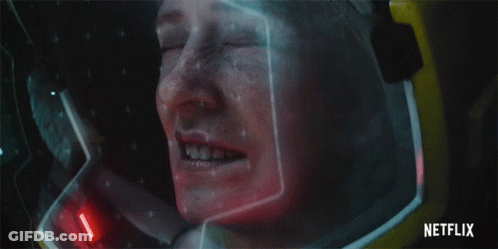 Man Wearing Helmet With Netflix On Bottom Right GIF