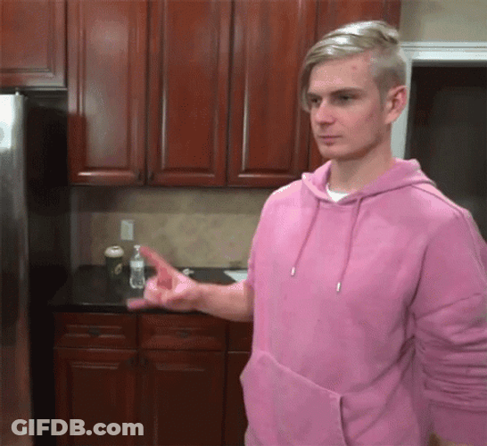 Man Wearing Hoodie Doing Hook Em Sign GIF