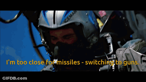 Man Wearing Iceman Helmet GIF