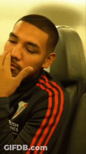 Man Wearing Jacket Saying Kish Nes GIF