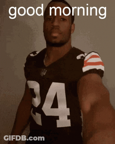 Man Wearing Jersey Number 34 GIF