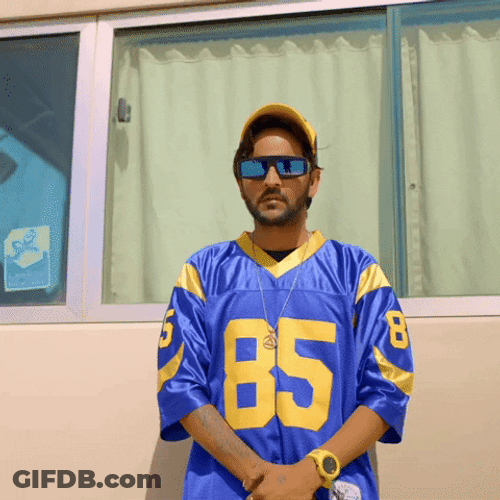 Man Wearing Jersey Straight Face GIF