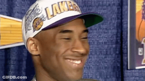 Man Wearing Lakers Hat Smiling GIF