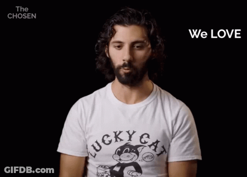 Man Wearing Lucky Cat Shirt Making Funny Face GIF