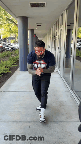Man Wearing Main T-Shirt GIF