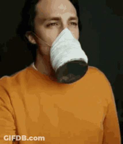 Man Wearing Mask GIF