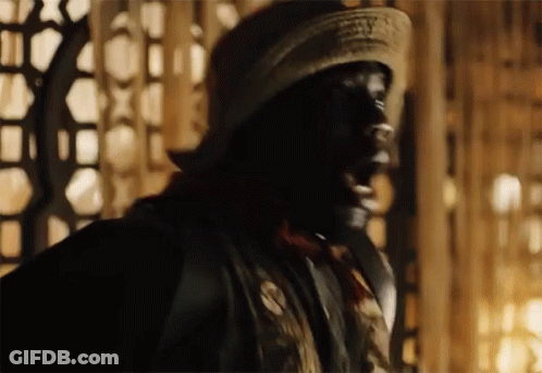 Man Wearing Mask In Darkness GIF