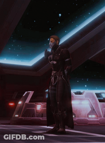 Man Wearing Mask In Front Of Armour Building GIF