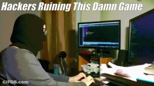 Man Wearing Mask Typing On Computer GIF