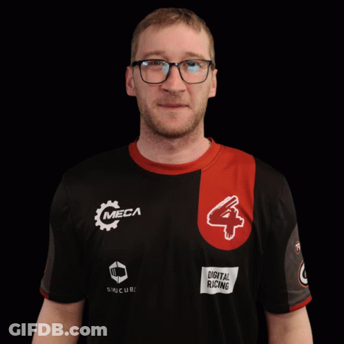 Man Wearing Meca Shirt GIF