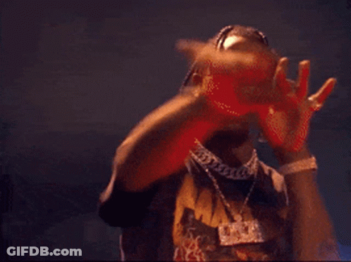 Man Wearing Necklace And Cactus Jack T-Shirt GIF