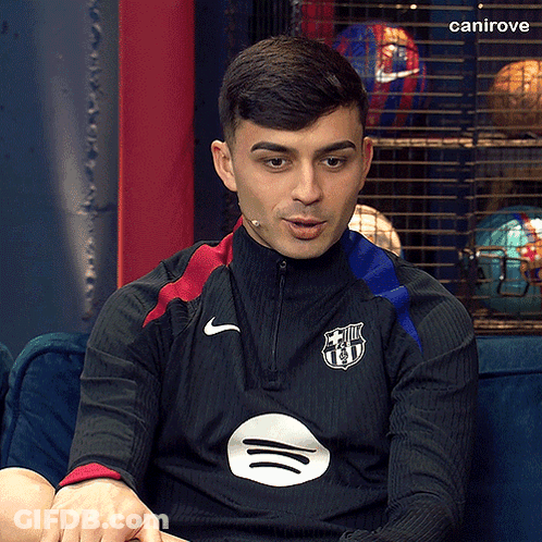 Man Wearing Nike Shirt With FCB Logo GIF