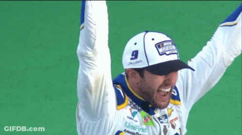 Man Wearing Number 9 Hat Raising Arms GIF