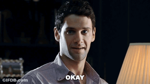 Man Wearing Okay Shirt GIF