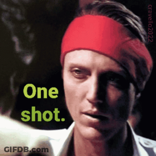 Man Wearing One Shot Red Headband GIF