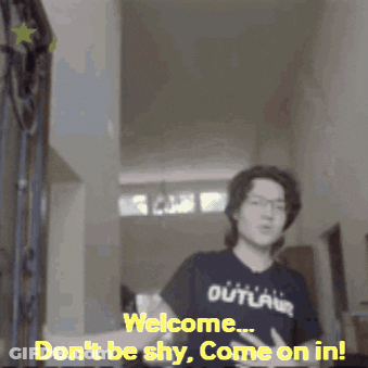 Man Wearing Outlaw Shirt Says Welcome GIF