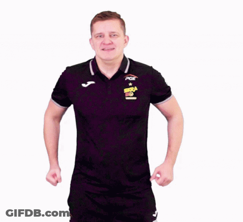 Man Wearing PGE Black Shirt GIF