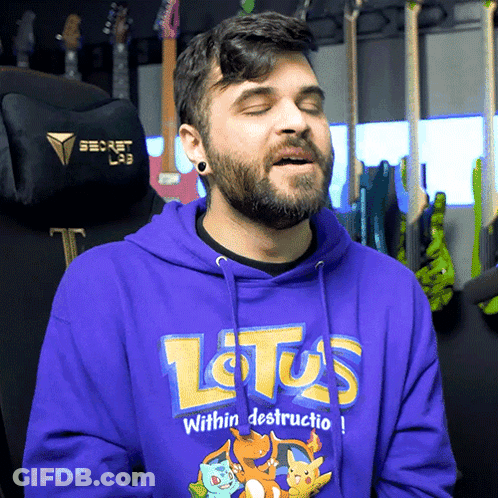 Man Wearing Purple Lotus Within Destructio Hoodie GIF