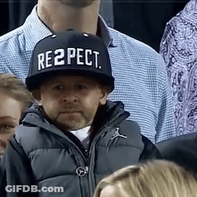 Man Wearing Respect Hat GIF