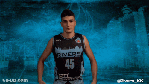 Man Wearing Rivers 45 Jersey GIF