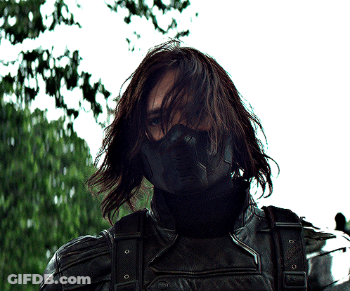 Man Wearing S.H.I.E.L.D Mask GIF