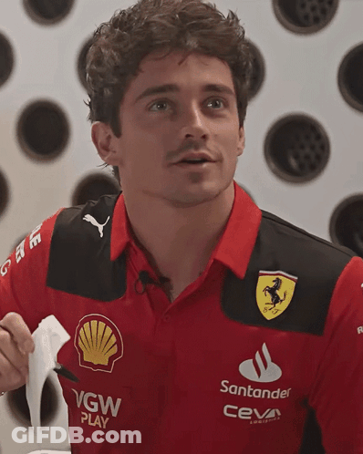Man Wearing Santander Shirt GIF