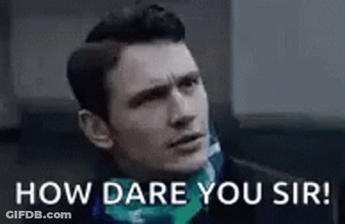 Man Wearing Scarf Asking How Dare You GIF