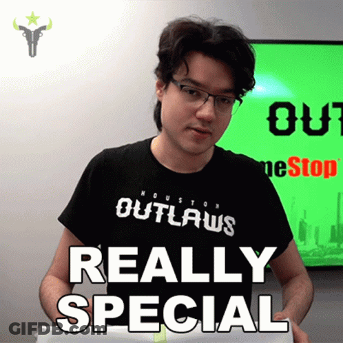 Man Wearing Shirt Saying Outlaws Really Special GIF