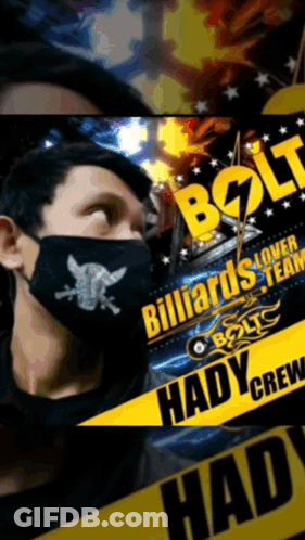 Man Wearing Skull Mask GIF