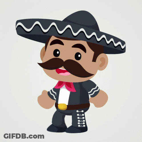 Man Wearing Sombrero GIF