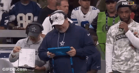 Man Wearing Star Hat Holding Tablet GIF