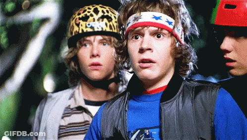 Man Wearing Star Spangled Headband GIF
