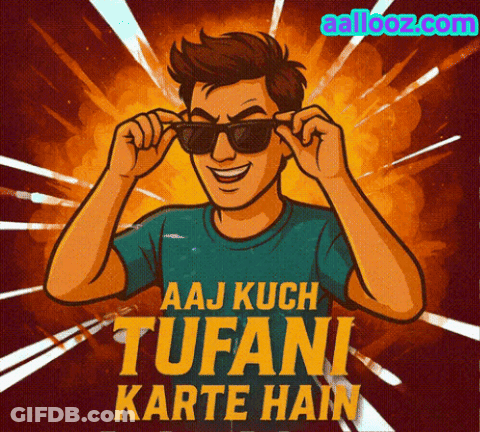 Man Wearing Sunglasses Aaj Kuch Tufani Karte Hain GIF