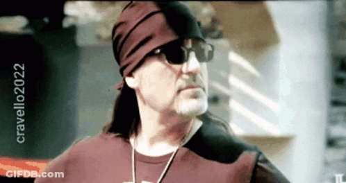 Man Wearing Sunglasses And Bandana With 2022 GIF