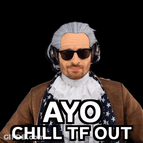 Man Wearing Sunglasses And Headphones Ayo Chill GIF