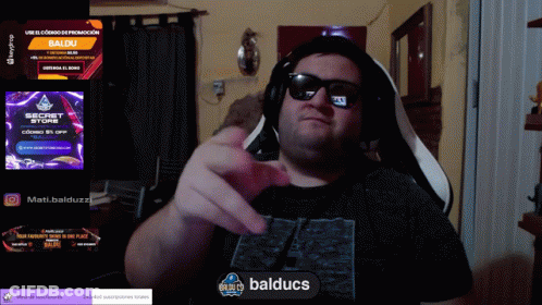 Man Wearing Sunglasses And Headphones Giving Middle Finger GIF