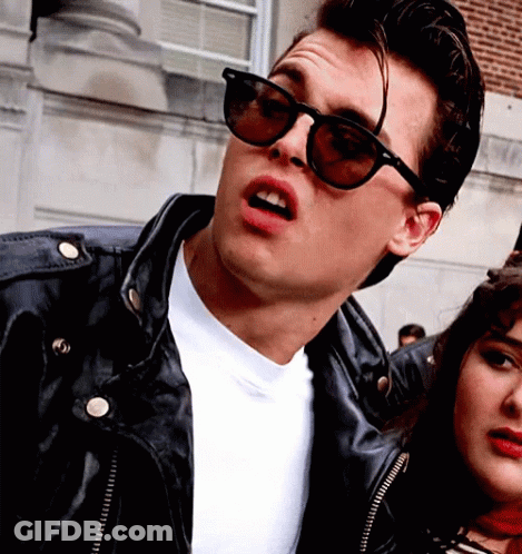 Man Wearing Sunglasses And Leather Jacket GIF